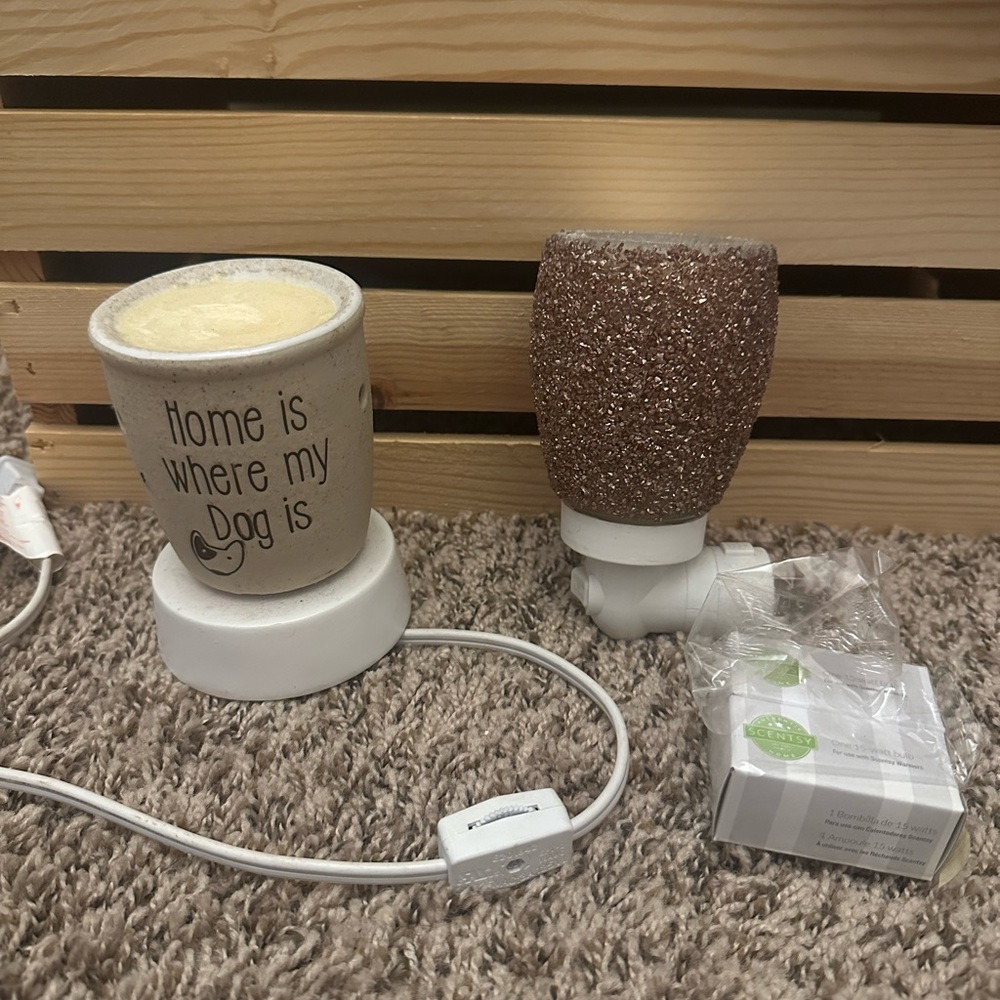 Ceramic Dog Lover's Wax Warmer Set